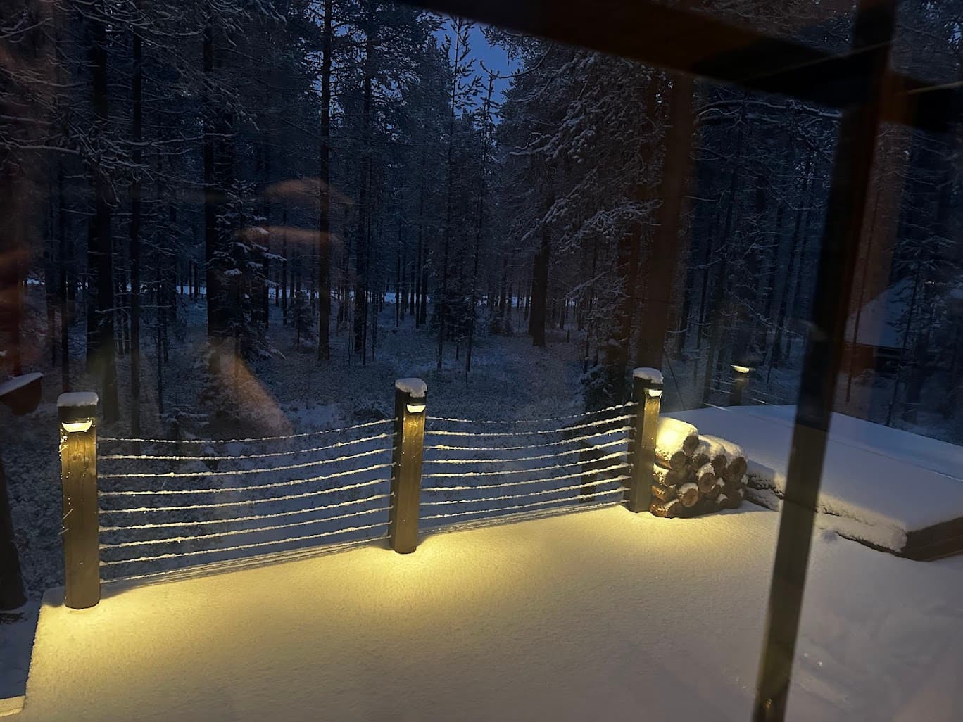 Snow & Pine cabin in the Levi forest in winter